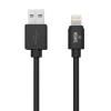 Кабель USB - Lightning 8-pin YOLKKI Standart 02 pack черный (1м) 