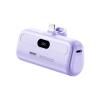 Аккумулятор внешний 5000mA REMAX Capsule RPP-633 (Type-C, 2A Lightning) фиолетовый