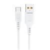 Кабель USB - TYPE-C DENMEN D01T белый (1м)