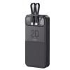 Аккумулятор внешний 20000mA REMAX Stervui RPP-620 (USB выход 2,1A, USB-C, QC 3.0, PD 20W+22.5W) черный