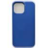 Чехол - накладка совместим с iPhone 15 Pro Max Soft Touch синий 43 с логотипом