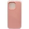 Чехол - накладка совместим с iPhone 15 Pro Soft Touch бледно-розовый 19 с логотипом