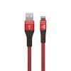 Кабель USB - Lightning 8-pin YOLKKI Pro 06 красный (1м)