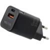 СЗУ  USB(1), USB-C(1), 3A, 33W, QC3.0, PD, GaN  WALKER WH-43 черн.