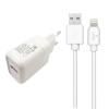 СЗУ+кабель (lightning)  USB(1), 3A, 18W, QC 3.0  YOLKKI YH-30L бел.