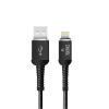 Кабель USB - Apple 8pin lightning YOLKKI Pro 02 черный  (1м)