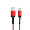 Кабель USB - USB-C  2.1A, 1m  YOLKKI Pro 02 красн.
