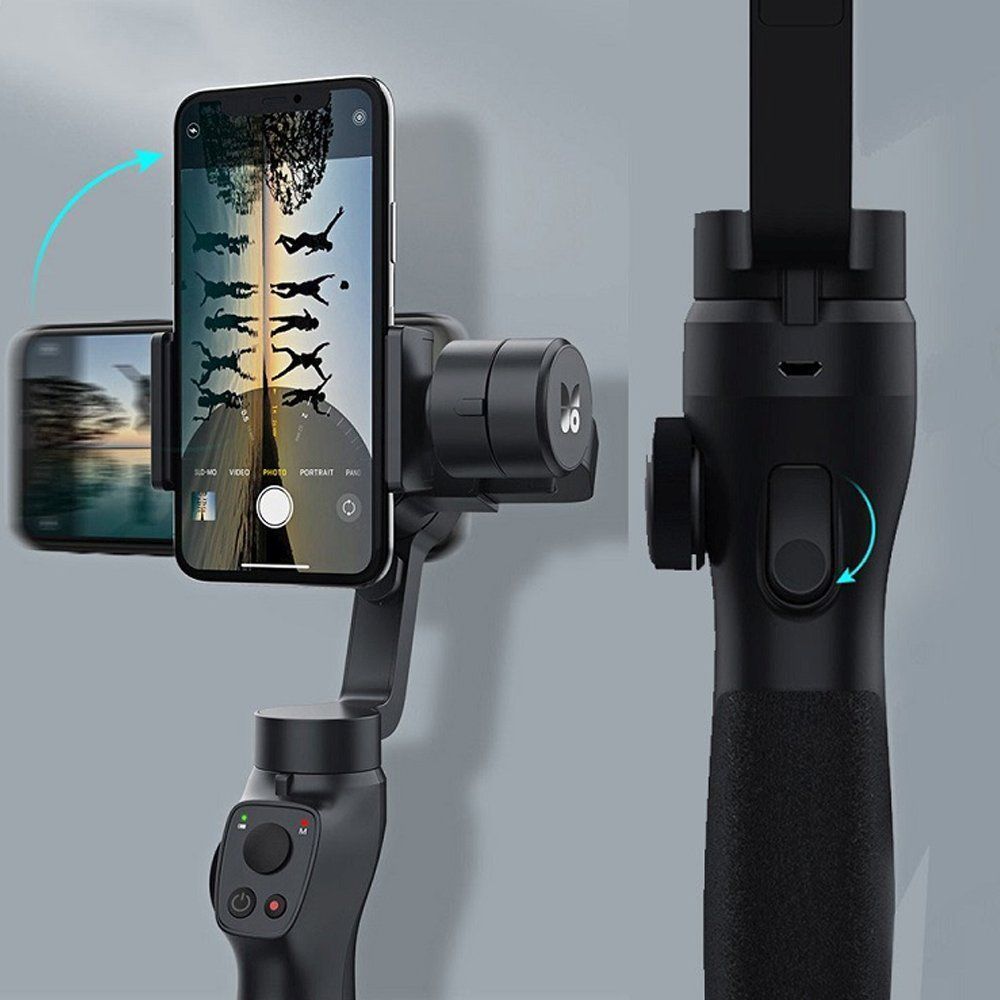 Электронный стабилизатор для телефона. Стабилизатор Remax p20. Gimbal Remax p20. Монопод-трипод-штатив + led подсветка Remax p13 черный. . Bluetooth Live-streaming Stabilizer Remax, p30, Black