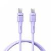 Кабель USB TYPE-C - TYPE-C REMAX Leya RC-C091c фиолетовый PD65W (1м)