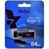 Флеш Netac 3 U505 64GB черн-серебр