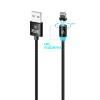 Кабель USB - Apple 8pin lightning YOLKKI Magnetic 01 черный (1м)