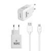 СЗУ micro USB 1,0A (провод разъемный) YOLKKI YH-10M белый