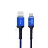 Кабель USB - USB-C  2.1A, 1m  YOLKKI Pro 02 син.