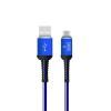 Кабель USB - TYPE-C YOLKKI Pro 02 синий (1м)