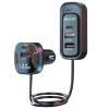 АЗУ  USB(3), USB-C(2), 3A, 100W, QC 3.0, PD  WALKER WCR-75 + удлинитель 1,5m