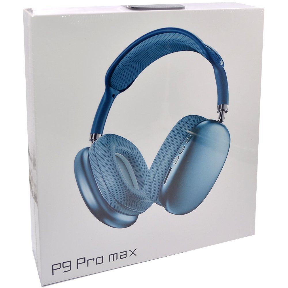 Наушники накладные Bluetooth P9 Pro Max синий купить оптом и в