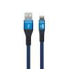 Кабель USB - Lightning 8-pin YOLKKI Pro 06 синий (1м)