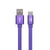 Кабель USB - TYPE-C YOLKKI Trend 01 фиолетовый (1м)