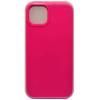 Чехол - накладка совместим с iPhone 15 Plus Soft Touch ярко-розовый 65 с логотипом
