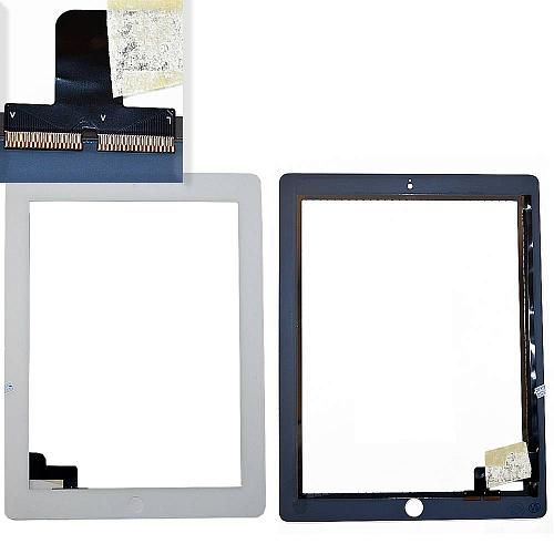 Тачскрин (Сенсор дисплея) совместим с iPad 2 белый