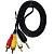 Перех Aux jack 3,5-3RCA-