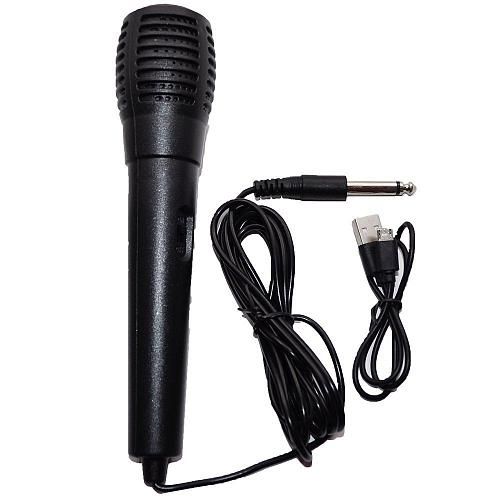 Колонка портативная FVO BS-251 черный + микрофон