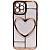 Чехол - накладка совместим с iPhone 12 Pro (6.1") "Heart" силикон золото