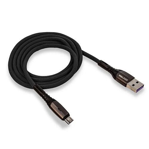 Кабель USB - micro USB WALKER C920 черный (1м)