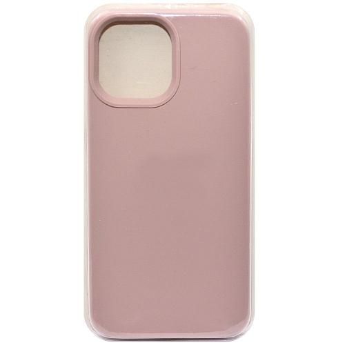 Чехол - накладка совместим с iPhone 15 Pro Max "Soft Touch" пыльно-розовый 12 /с логотипом/повреждена упаковка/