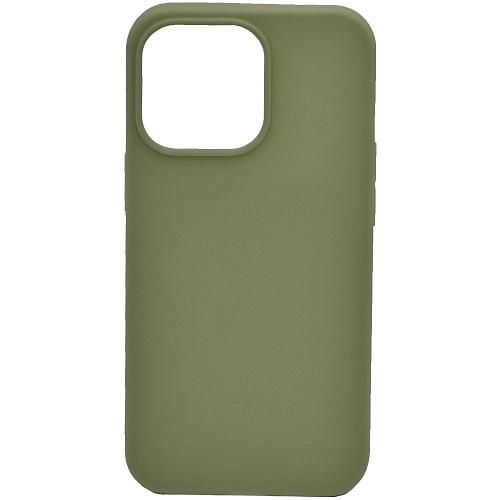 Чехол - накладка совместим с iPhone 13 Pro (6.1") YOLKKI Alma силикон матовый зеленый (1мм)