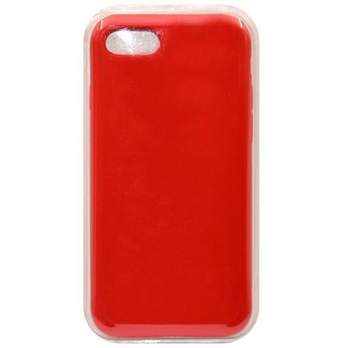Чехол - накладка совместим с iPhone 7/8/SE "Soft Touch" оранжевый 13 /с логотипом/