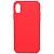 Чехол - накладка совместим с iPhone X/Xs YOLKKI Alma силикон матовый красный (1мм)