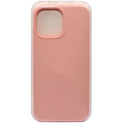 Чехол - накладка совместим с iPhone 15 Pro Max "Soft Touch" бледно-розовый 19 /с логотипом/повреждена упаковка/