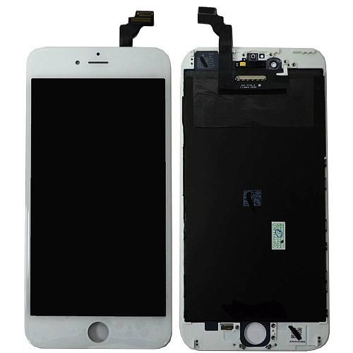 Дисплей совместим с iPhone 6 Plus + тачскрин + рамка белый orig Used