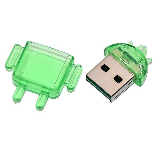Картридер Micro SD - USB WALKER WCD-21 /цвет в ассортименте/