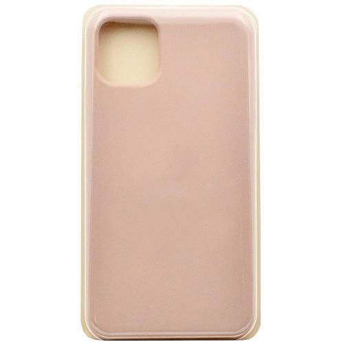 Чехол - накладка совместим с iPhone 11 Pro Max (6.5") "Soft Touch" светло-розовый/с логотипом/