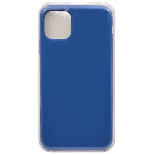 Чехол - накладка совместим с iPhone 11 Pro Max (6.5") "Soft Touch" синий 43 /с логотипом/