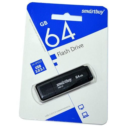 64GB USB 3.0 Flash Drive SmartBuy LM05 черный (SB64GBLM-K3)