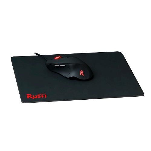 Набор проводной игровой SMARTBUY Rush 730G-K (мышь + коврик) черный + подсветка