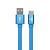 Кабель USB - TYPE-C YOLKKI Trend 01 голубой (1м)
