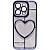 Чехол - накладка совместим с iPhone 13 Pro (6.1") "Heart" силикон синий