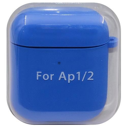 Чехол для AirP 1/2 "Soft Touch" силикон голубой