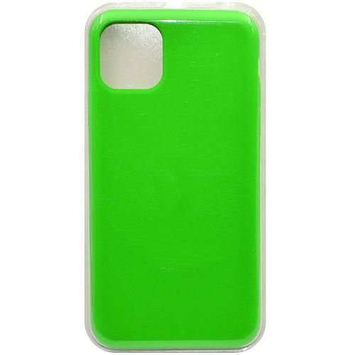 Чехол - накладка совместим с iPhone 11 (6.1") "Soft Touch" зеленый 66 /с логотипом/