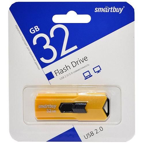 32GB USB 2.0 Flash Drive SmartBuy Stream желтый (SB32GBST-Y)