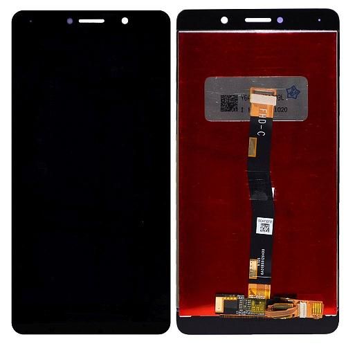 Дисплей совместим с Honor 6X (BLN-L21) + тачскрин черный /логотип Huawei/