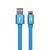 Кабель USB - Lightning 8-pin YOLKKI Trend 01 голубой (1м) /max 2A/