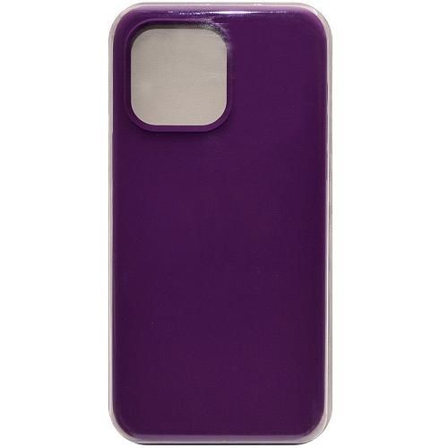Чехол - накладка совместим с iPhone 13 Pro Max (6.7") "Soft Touch" темно-фиолетовый 30 /с логотипом/