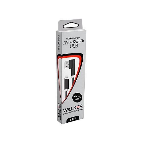 Кабель USB - micro USB WALKER C540 черный (1м)
