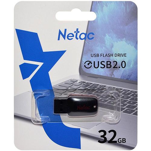 32GB USB 2.0 Flash Drive NETAC U197 mini черный/красный (NT03U197N-032G-20BK)