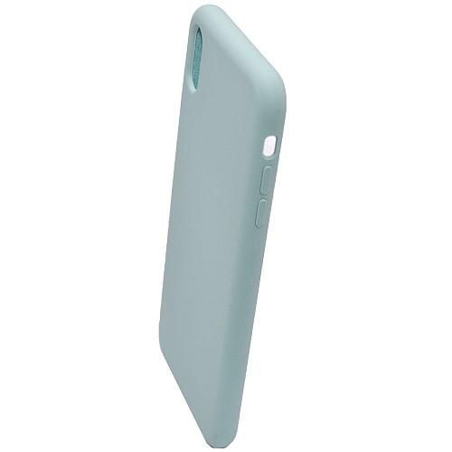 Чехол - накладка совместим с iPhone Xs Max "Soft Touch" пыльно-мятный /без лого/